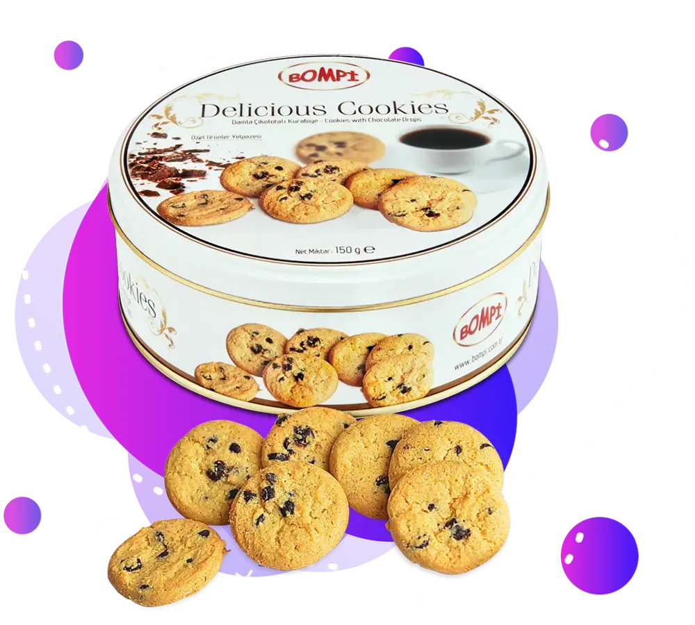 Bompi - Delicious Cookies - Damla Çikolatalı Kurabiye - 150gr