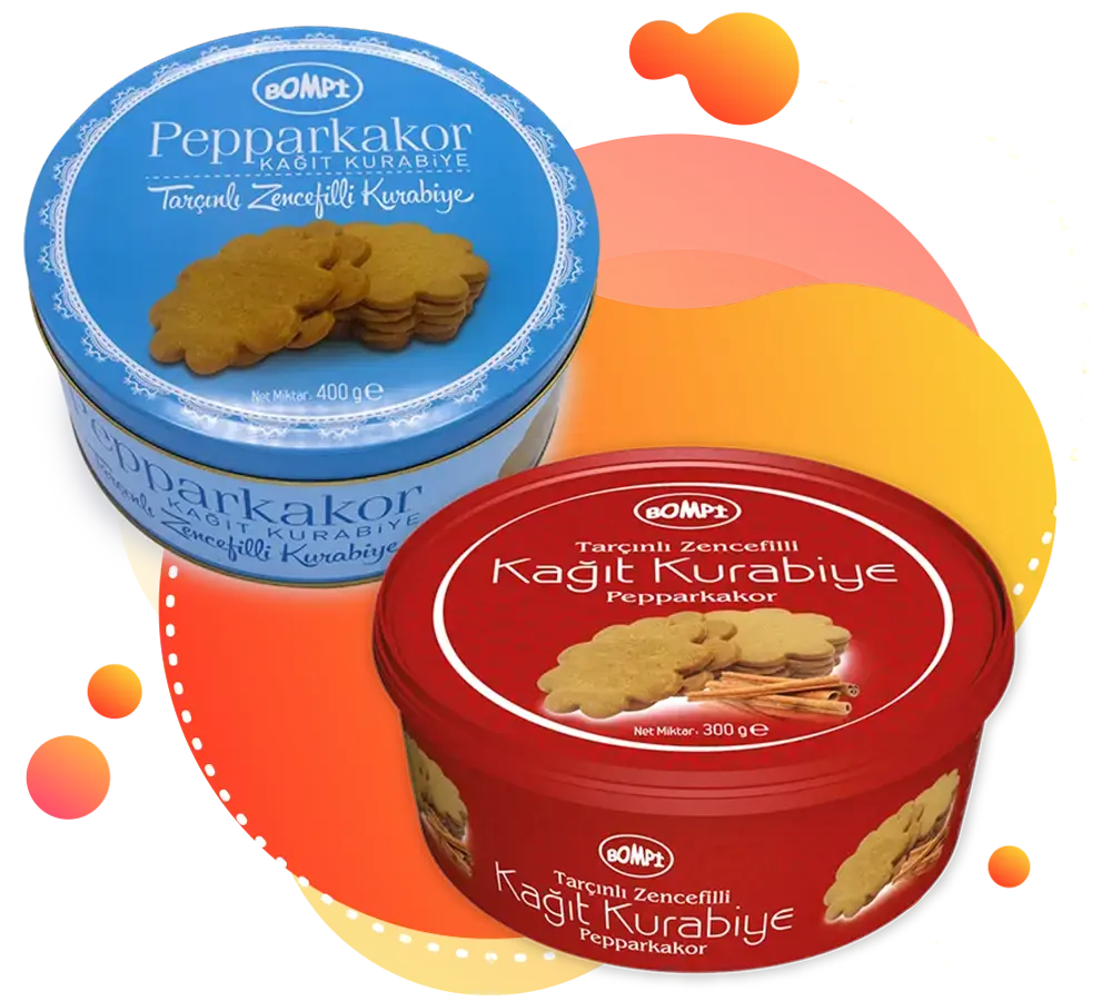 Bompi Food - Cookie with Cinnamon and Ginger (Pepparkakor) (Ginger Thins) - 300 - 400 gr