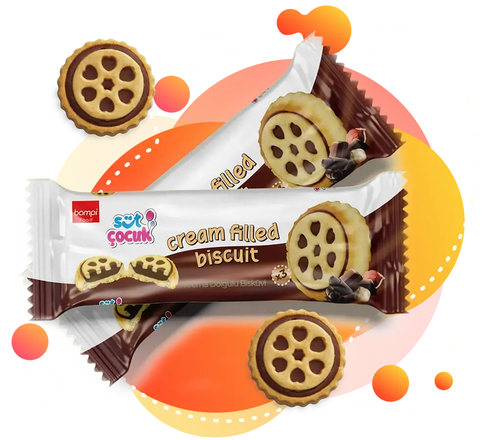 Bompi Food - Süt Çocuk - Cream Filled Biscuit - 37gr