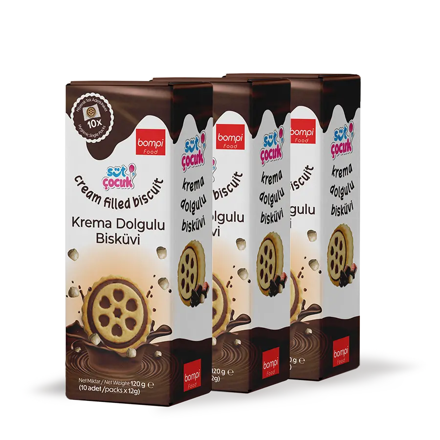 Bompi - Süt Çocuk - Cream Filled Biscuit - 120gr